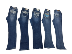 Y2k Bestseller beaded flare leg jeans - 10 pcs - 2..