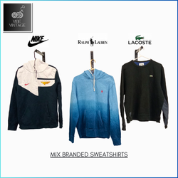 MIX BRANDED SWEATSHIRTS - 18 PCS