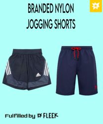 Branded Nylon Jogging Shorts