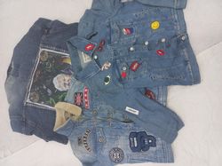 denim embroidery ledis jacket