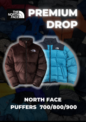 The north face puffers (700,800,900) series-5 piec..