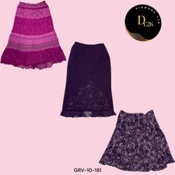 Y2K Dreamscape Poly Skirt – Purple & Pink Vibes (G..