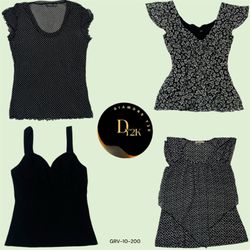 Elegant Preloved Black & White Blouse - Wardrobe E..