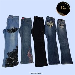 Throwback Chic: Classic Y2K Flare Denim (GRV-10-20..