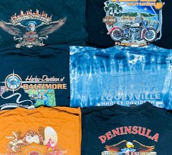 Harley davidson t shirts 14 pcs