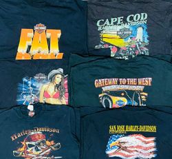 Harley davidson t shirts 16 pcs