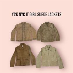 Y2K NYC IT GIRL SUEDE JACKETS