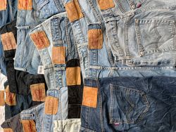 Étiquette en papier Mix Number Levi's Jeans années..