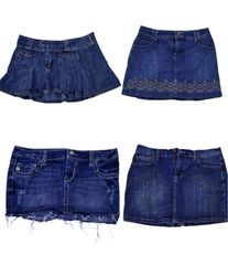 Jupes mini en denim Best-seller Y2K