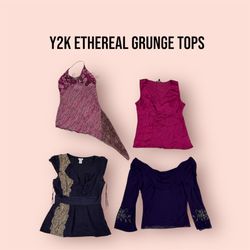 Y2K ETHEREAL GRUNGE TOPS