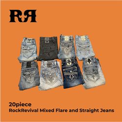 Rock Revival straight and flared jeans - 20 pcs