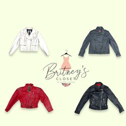 Y2k Classic Motorcycle Leather Jackets F..