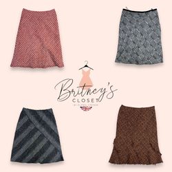 Y2K Edinburgh Nights Wool Skirt Mix - 10 Pieces ( ..