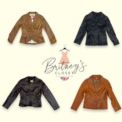 Y2k Leather Blazer Jackets - 10 Pieces ( BC-10-15 ..