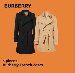 Manteaux Trench Burberry - 5 pièces