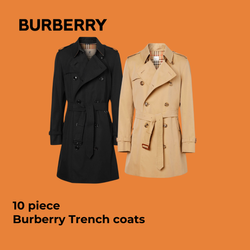 Burberrry Trench Coats - 10 Stück