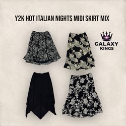 Y2K HOT ITALIAN NIGHTS MIDI SKIRT MIX