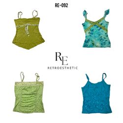 Y2K Cutesy Core Cami Tops (RE-092)