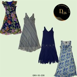 Nostalgic Blue Y2K Dress (GRV-10-238)