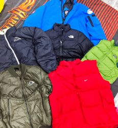 Mix puffer jackets.