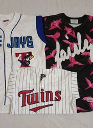 Maillots de baseball de marque 11 pièces