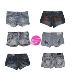 Y2K Embellished Micro Mini Shorts