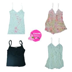 Sweetheart Core Silk Cami Tops