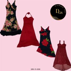 Soft Romance Y2K Poly Dress (GRV-11-008)