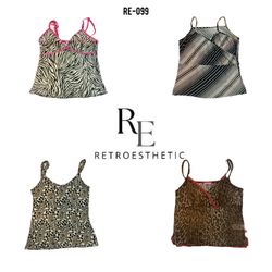 Y2K Animal Cami Tops (RE-099)