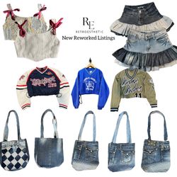 Reworked Mix Bundle (Cropped Jersey, Denim Skirt, ..