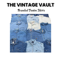 Branded Denim Shirts 30 pcs including polo lee lev..