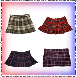 Micro Plaid Y2K Skirt Mix (SS-819)