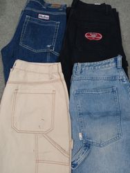 #408 Men Carpenter Baggy Jeans -15