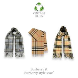 Burberry & Burberry style scarf