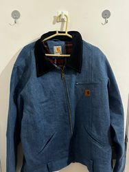 Denim blue Carhartt Rework Style Detroit Jackets 2..