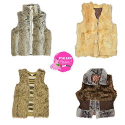 Y2K Fur Dark and Dusky waistcoat