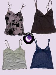 Y2k Soft Girl Era Cami Tops (A-89)