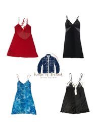 Modern style slip dresses buy one get one free