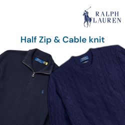 50 x Ralph Lauren Sweater | 25 PCS Half/Zip / 25 P..