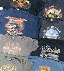 Harley davidson t shirts 12 pcs