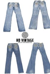 HD478 Ladies Y2K Rock Revival Jeans - 14 pcs