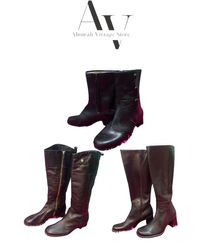 Y2k leather boots 25 pcs