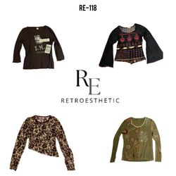 Y2K Grunge Full Sleeve Tops (RE-118)