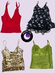 Y2k Soft Girl Era Cami Tops (A-107)