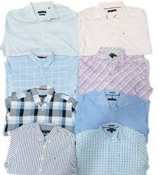 Tommy hilfiger stripped and checkered shirts 15 pc..