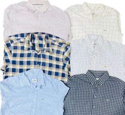 Lacoste stripped and checkered shirts 16 pcs