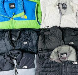 The north face puffer jackets 10 pcs