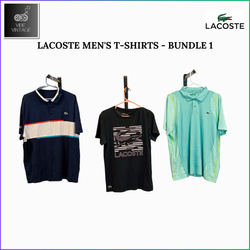 LACOSTE CREW NECK TSHIRTS & POLO T-SHIRTS - 10 PCS..