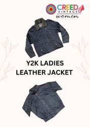 CR2703 Y2K Ladies Leather Jackets - 20 Pcs