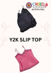 CR2708 Y2K Slip Tops - 12 Pcs